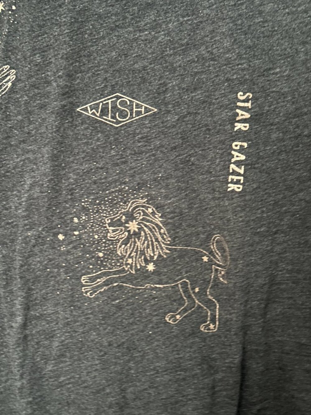 Old Navy Gray Celestial T-Shirt Women's Medium Star Constellation Graphics - Picture 6 of 10